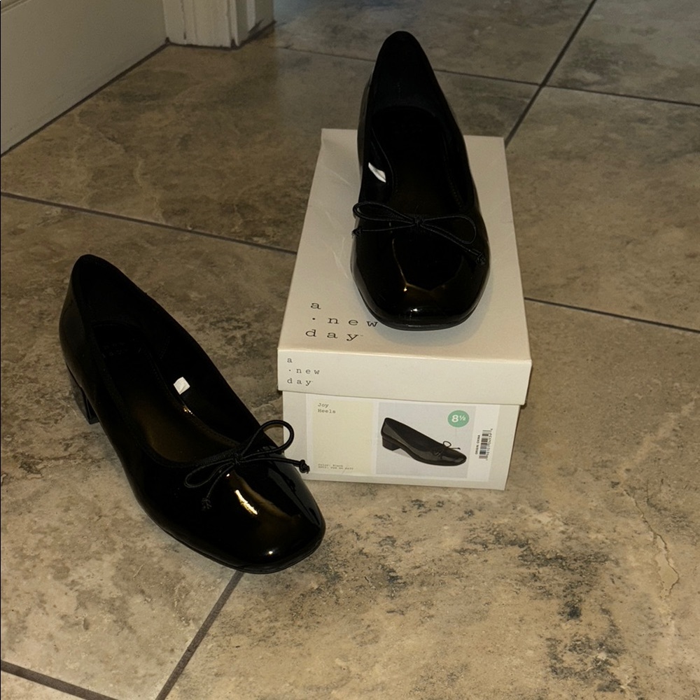 A New Day Black Patent Leather Flats